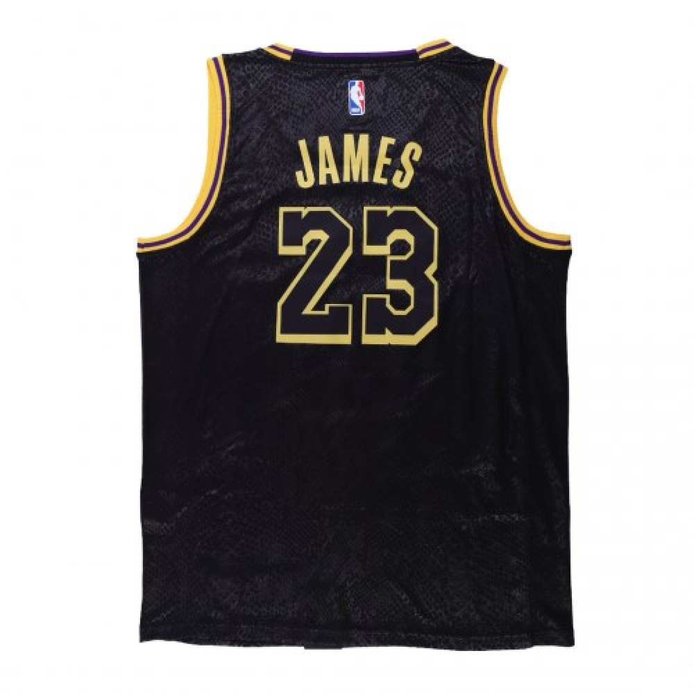 Men's Los Angeles Lakers LeBron James #23 Black Swingman Jersey - City Edition-Pro Kit Vault | Brand New 26/27 Sports Jerseys
